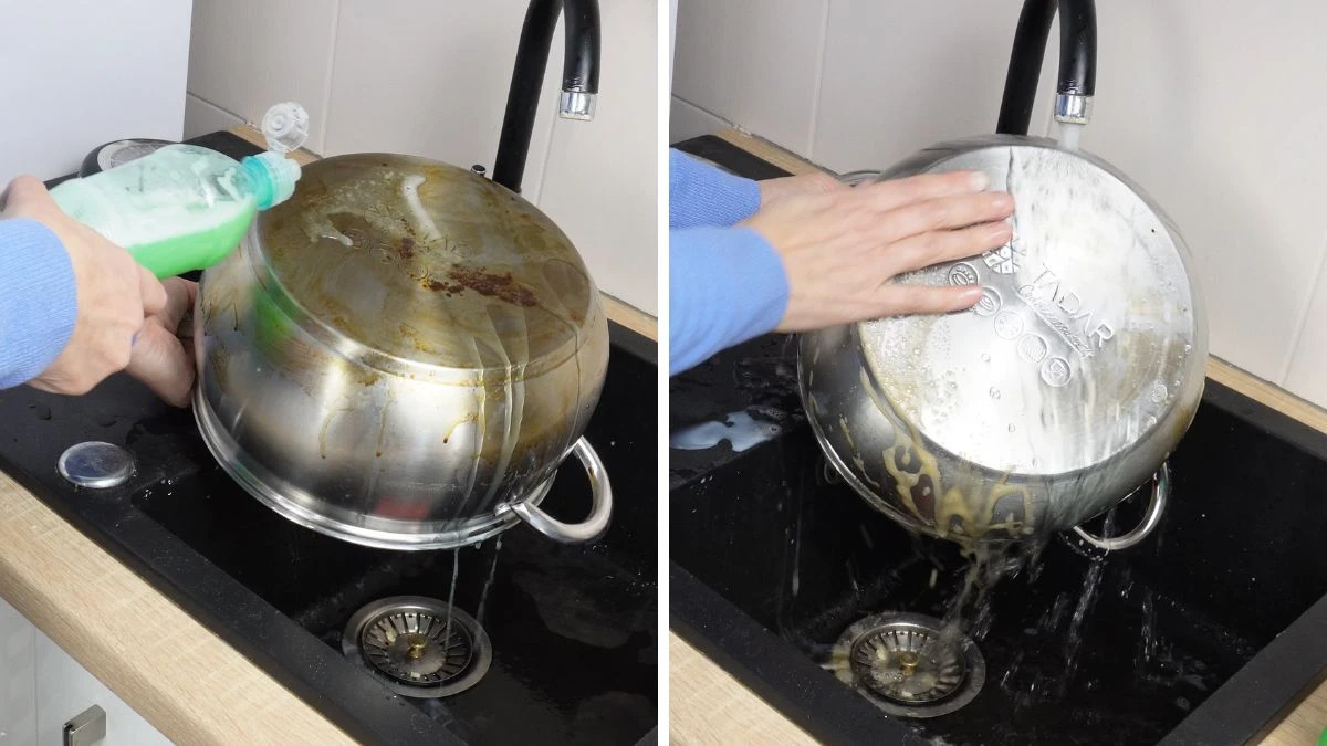 czym umyc przypalone garnki i patelnie?